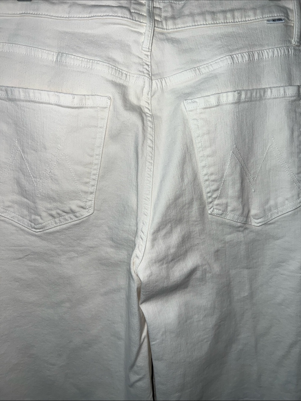 MOTHER The Undercover Cargo Sneak Wide Leg Cream Puffs Size 30 - Picture 12 of 16